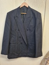 Harbarry Of England Suit Jacket Grey Mens 44R Express Shipping - $27.56