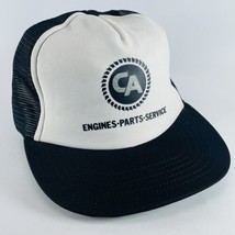 CA Engines Parts Service Mesh Snapback Trucker Hat VTG Cap PRO Fit USA Made - $11.71