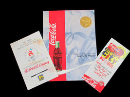 Coca-Cola 1996 Olympic Collection Folder Olympic City Flyer Food Lion Brochure - $5.94