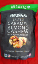 180 SNACKS SALTED CARAMEL ALMOND CASHEW WITH PUMPKIN SEEDS/GLUTEN FREE - $25.25