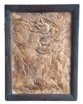 Antique Chinese Carved Stone Plaque - $791.01