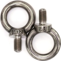 Stainless Steel Machinery Shoulder Lifting Eye Bolt (M12, 2 Items) - £29.87 GBP