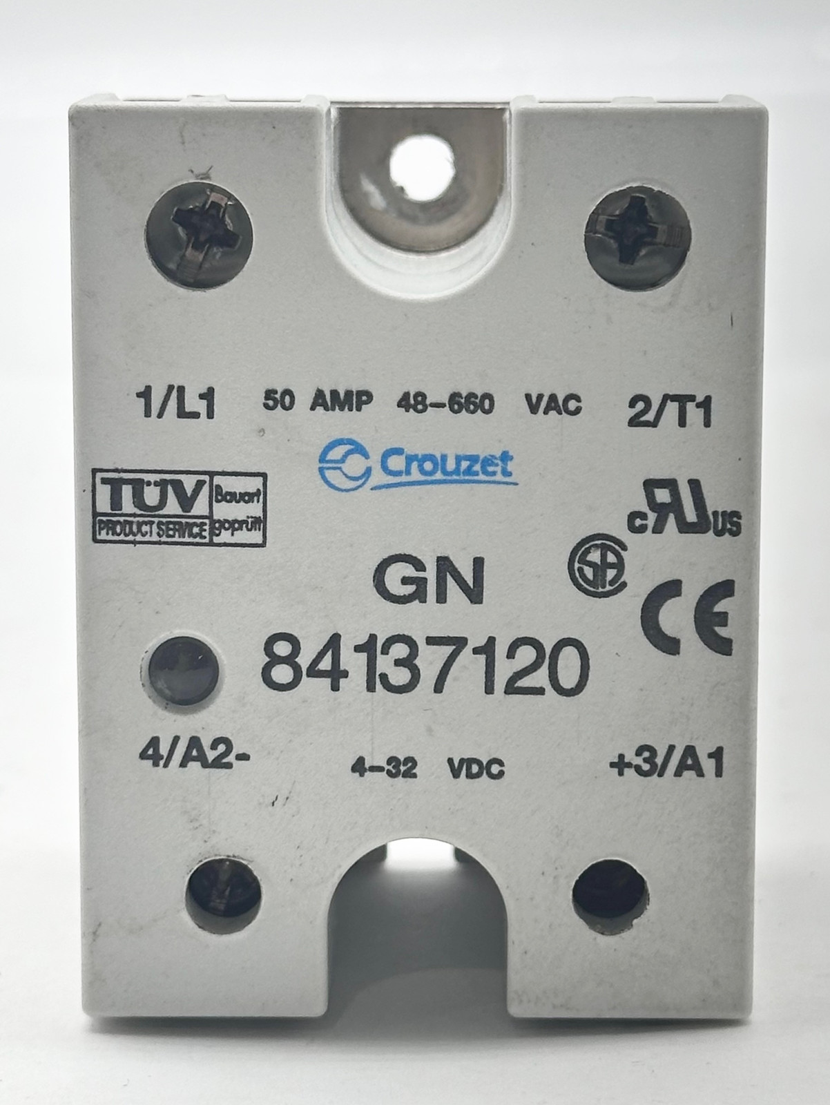 Crouzet GN 84137120 Solid State Relay, 660VAC 50A, 4-32VDC  - $16.20