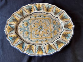 El Azulejo Sevilla A Pintado a Mano Hand Painted Ceramic Wall Deco Plate - $59.00