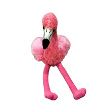 Flamingo Plush Hot Pink Orange Stuffed Animal 10 Inch Aurora 2019 Zoo Fl... - £6.83 GBP