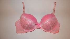 Jessica Simpson Womens T-Shirt  Bra Pink  Lace Size 34B or 34C NWT - $11.19