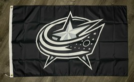 Columbus Blue Jackets Black Flag 3x5ft Banner Polyester Ice Hockey Stanley Cup08 - $20.00