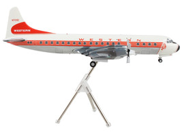 Lockheed L-188 Electra Commercial Aircraft &quot;Western Airlines&quot; White with Red Str - £96.99 GBP