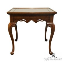 HIGH END Vintage Bookmatched Walnut Traditional Style 26&quot; Square Accent End T... - £341.29 GBP