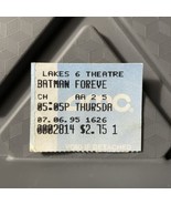 Batman Forever AMC Movie Theater Ticket Stub George Clooney Vintage 1995 - £16.81 GBP