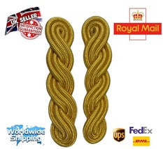 Military Shoulder Cord Gold  Army Navy Shoulder Board Top Quality Cord S... - $16.41