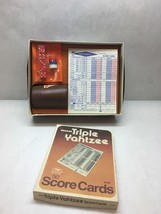 Vintage Triple Yahtzee Extra Score Sheets Original Box All Pieces Included - £31.18 GBP