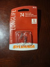 2 pkgs SYLVANIA 74 Long Life Miniature Bulb = 4 Bulbs-Brand New-SHIPS N ... - £11.58 GBP