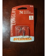 2 pkgs SYLVANIA 74 Long Life Miniature Bulb = 4 Bulbs-Brand New-SHIPS N ... - £12.29 GBP