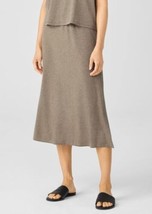 NEW EILEEN FISHER Fine Jersey Straight Skirt, Tarragon - MSRP $128.00! - £62.86 GBP