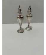 Vintage 1950s WM A. Rogers Salt/Pepper Shaker Set 5.5” Tall Tabletop Art... - $10.40