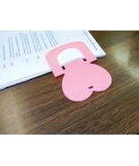 Lot of 24 Pink Plastic Heart Bookmarks/Paper Clips/Memo Holder/File Flag... - $5.83