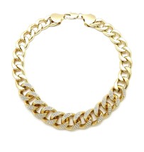 New Ice Bling 18mm or 14mm 18&quot; Iced Cuban Chain Hip Hop Necklace RC3751 - £19.87 GBP+