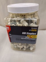 225 Pk Gardner Bender PS-225J Plastic Cable Staples 1/2 Jar for 10/2, 12... - $15.83