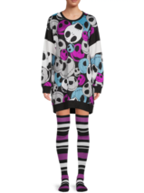 Nightmare Before Christmas Disney Crew Women&#39;s Sleepshirt + Knee Socks S... - £14.33 GBP