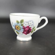 Elizabethan Fine Bone China Tea Cup ONLY England Blue Purple White Flowers Vint. - £5.83 GBP
