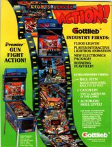 Lights Camera Action Pinball Machine Game Magazine AD 1989 Original Vintage - $8.05