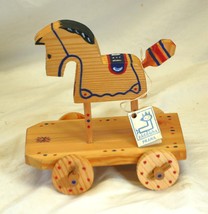 Zadruha Praha Wooden Toy Horse Czechoslovakia - £23.22 GBP