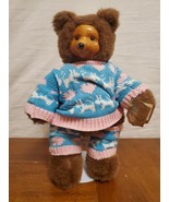 Raikes Brown Bear Vintage 1989 Applause Wood Face Jointed Arms Legs 12” ... - $311.02 MXN