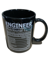 Engineer Nutritional Facts Label Black Coffee Mug, 11oz ~ NEW - $13.09