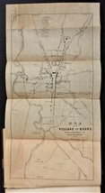 1851 antique KEENE ma nh HISTORY genealogy annals 1734-1815 w 9&quot;x17.5&quot; town MAP - £135.76 GBP