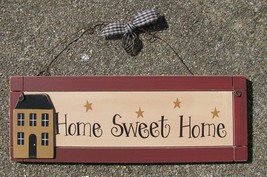  wp2014 home sweet home primitive wood Sign  - £6.39 GBP