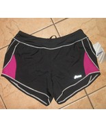 womens running shorts asics lines size small black nwt - £17.25 GBP