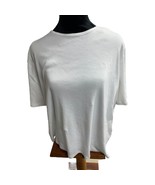 Lauren Ralph Lauren White Cotton T-Shirt Short Sleeve Top 2X - $220.00