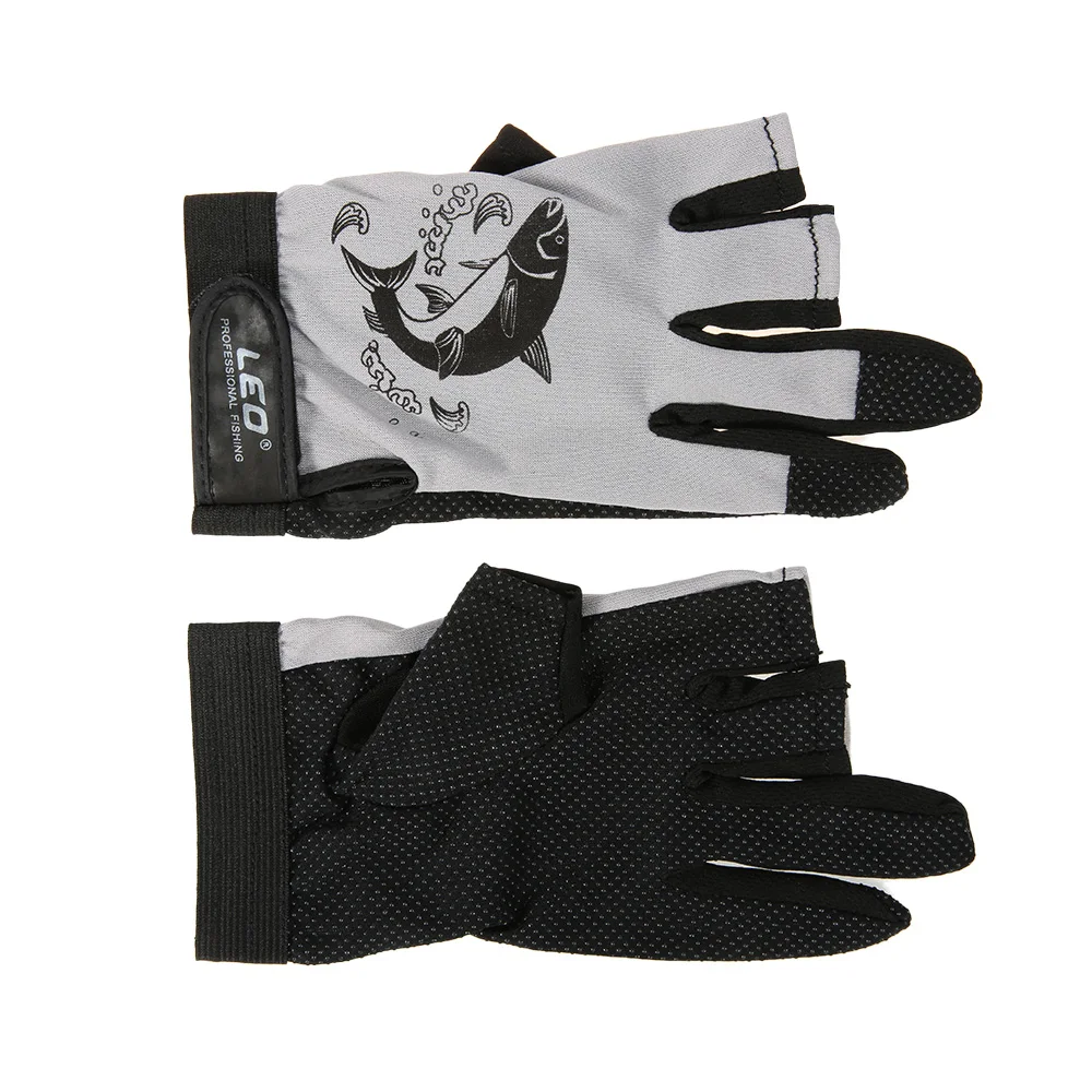 Sporting 1 Pair 3 Fingerless Fishing Gloves Breathable Quick Drying Anti-slip Fi - £23.90 GBP