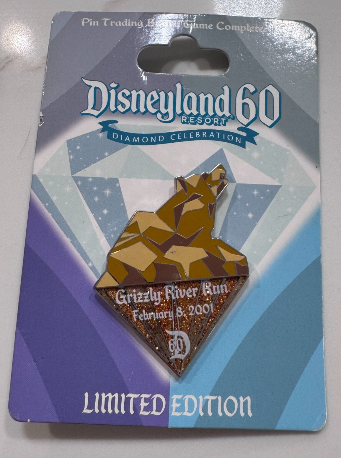 Disneyland 60th Anniversary - Trading Board Game Pin - Grizzly River Run... - $29.69