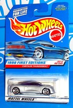 Hot Wheels 1998 First Editions #671 Chrysler Thunderbolt Silver w/ 5DOTs - £1.55 GBP