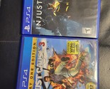 LOT OF 2 : INJUSTICE 2+ JUST CAUSE 3  PlayStation 4 / NO INSERTS - £5.53 GBP