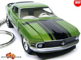 RARE KEY CHAIN 69/70 GREEN FORD MUSTANG BOSS 302 FASTBACK CUSTOM LIMITED... - $48.98