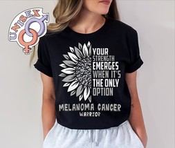 Melanoma Cancer Shirt, Awareness Shirt for Fighter Warrior Survivor,tShirt for w - £20.96 GBP
