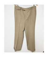 Lauren Ralph Lauren Womens Wool Pants Cuffed Leg Tan 12 - $39.60