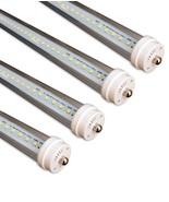 FiveStar T12 8FT LED Tube Light Tube, 5000K, 3600 Lumen Brightness, 4 Packs - $199.61 CAD