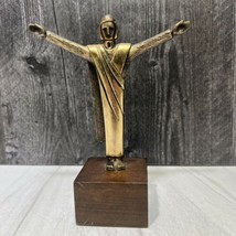 Vintage Jesus Figurine Gilderhus 1970 SDA Christ the Redeemer MCM Mid Century - £27.26 GBP