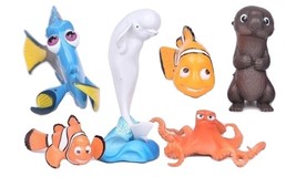 Finding DORY Nemo Marlin Playset 6 Figure Cake Topper * USA SELLER* Toy Doll Set - £8.76 GBP