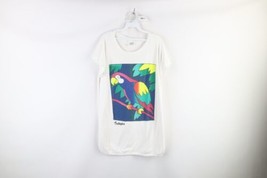 Vtg 90s Streetwear Womens OSFA Spell Out Parrot Bird Ixtapa Mexico Beach Shirt - £27.55 GBP