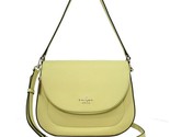 Kate Spade Leila Frosty Lime Leather Flap Shoulder Bag WKR00330 NWT Yell... - $137.60