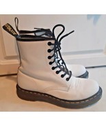 Dr Martens Women’s Size 7 Air Wair Bouncing Soles Leather Boots White 11821 - $50.30 CAD