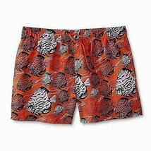 Roebuck &amp; Co Men&#39;s Swim Trunks Shorts Size Large Orange Fish NEW - £15.28 GBP