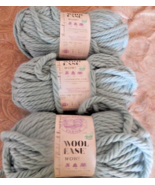 new lot 3 Lion Brand Yarns Wool Ease WOW color aqua - £31.57 GBP