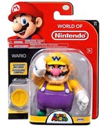 Jakks Pacific 2014 World of Nintendo Wario 4.5&quot; Articulated Action Figure - $2,375.85 MXN