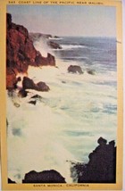 Santa Monica, California-Linen Postcard - £3.94 GBP